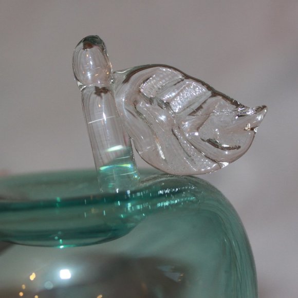 Vintage Studio Glass Apple Vase Holder - Picture 3 of 4